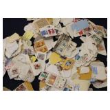 Lot of Vintage Used Postage Stamps - Various Designs and Colors