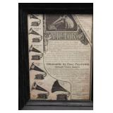 Vintage Victor-Victrola Advertising Collection with Framed Cards and Posters