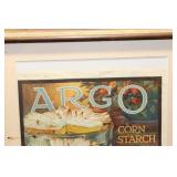 Vintage Argo Corn Starch Advertisement Framed Print