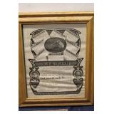 Collection of 10 Vintage Framed Advertisements and Photographs