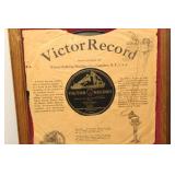 Framed Vintage Victor Talking Machine Record with Original Label - 