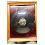 Framed Edison Record: 