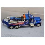 Lot of 2 Diecast Vehicles: Tow Truck and Bulldozer