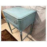 Shabby Chic Sewing Machine Repurposed into End table