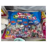 Assorted Candy, Plush Rabbits with Jelly Beans, Gummy Bears, and More