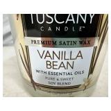 New Tuscany 3 Wick Satin Wax Soy Blend Candle