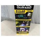 New 2 Pack Bionic Color Burst Solar Lights