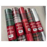 5 New Rolls of Holiday Wrapping Paper / Gift Wrap