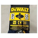 3 New Pairs Dewalt Cotton Work Socks