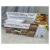 New Pack of 2 Copper Infused Grilling / Baking Mats