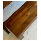 Nobel Home Wooden Dining Table with Two Benches