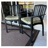 Bistro Style Pub Height Table with Two Chairs