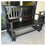 Gorgeous Black Glider Bench