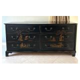 Vintage Chinese Six Drawer Dresser