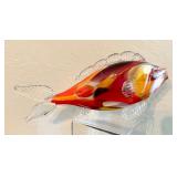 Three Decorative Art Glass Fish Figurines