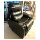 Charcoal Grey Leather Reclining Chair