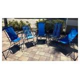 Five Adjustable Beach Chairs by Copa