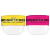 Nutrius Braziliann Body Butter Cream, 6 oz, 2-Pack (Berry Bliss, Coco Bliss)