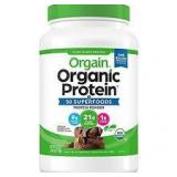 Orgain Organic Protein and Superfoods Plant Based Protein Powder, Creamy Chocolate Fudge, 2.7 lbs