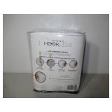 Hookless 3-in-1 Waffle Shower Curtain with Flex Rings and Two Snap in Liners