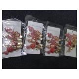 4- 4 ct Heart Hair Clips...