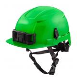 MILWAUKEE BOLT Green Type 2 Class E Front Brim Non-Vented Safety Helmet