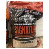 Lot of 2 Traeger Premium Hardwood Pellets - Hickory and Signature Blend 20 lb Bags