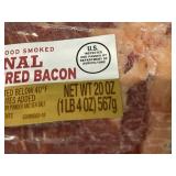 I - Two Packs of Natural Choice Thick Cut Uncured Bacon - Total  2lbs 8oz