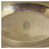 Vintage Sterling Silver Monogrammed Serving Platter