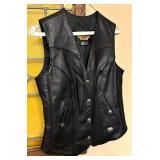 Harley Davidson Womens Size Medium Leather Vest