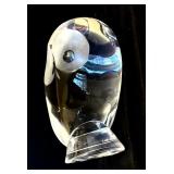 Stuben Glass Owl Paperweight