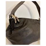 Small Wool Boho Style Handbag and Leather Furla Handbag