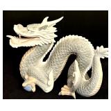 The Gray Horned Japanese Porcelain Dragon