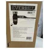 New Everbilt EB333 1/3 HP Continuous Feed Garbage Disposal with Stainless Steel Sink Flange and Attached Power Cord