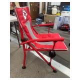 New NFL Kansas City Chiefs Hard Arm Tailgaiting / Packable Foldup Chair & Carry Bag