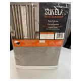 New 2 Pack of SUNBLK Total Blackout Curtains both 52" x 84" Total Coverage 104" x 84" - Bradley Khaki