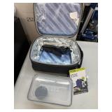 New Titan Deep Freeze Expandable Lunch Box with 2 Ice Packs and Tupperware - Gray