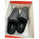 New Womens Baretraps Gemma Spring / Winter Faux Fur Lined Shoes / Mules / Slippers Size 8.5 Black