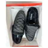 New Womens Baretraps Gemma Spring / Winter Faux Fur Lined Shoes / Mules / Slippers Size 8 Black