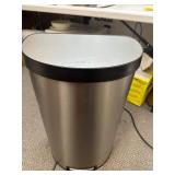 Kohler 45L Stainless Steel Semi-Round Step Trash Can - Like New Dent In Top