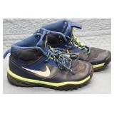 Used Nike Hiking Shoes, Size Adjustable with Grey and Neon Accents