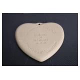 Set of 5 Pampered Chef Heart-Shaped Stoneware Plates from Family Heritage Collection