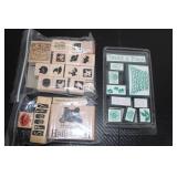 Lot of 20 Assorted Rubber Stamps for Crafting and Scrapbooking