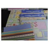 Lot of 7 Baby-Themed Scrapbooking Paper and Sticker Kits