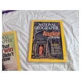 Lot of National Geographic Magazines and Maps Collection