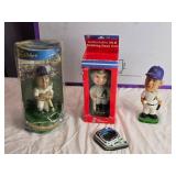 Lot of 3 MLB Bobblehead Dolls and Tiger Stadium Replica