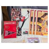 Collection of Sports Memorabilia including Cards, Programs, and Posters