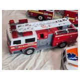 Lot of 3 Tonka Emergency Vehicles - Fire Truck, Ladder Truck, Ambulance