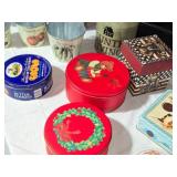 Assorted Collection of Decorative Tins and Buckets