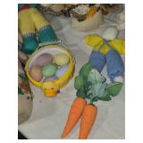 Collection of Easter-Themed Plush Toys and Decorations